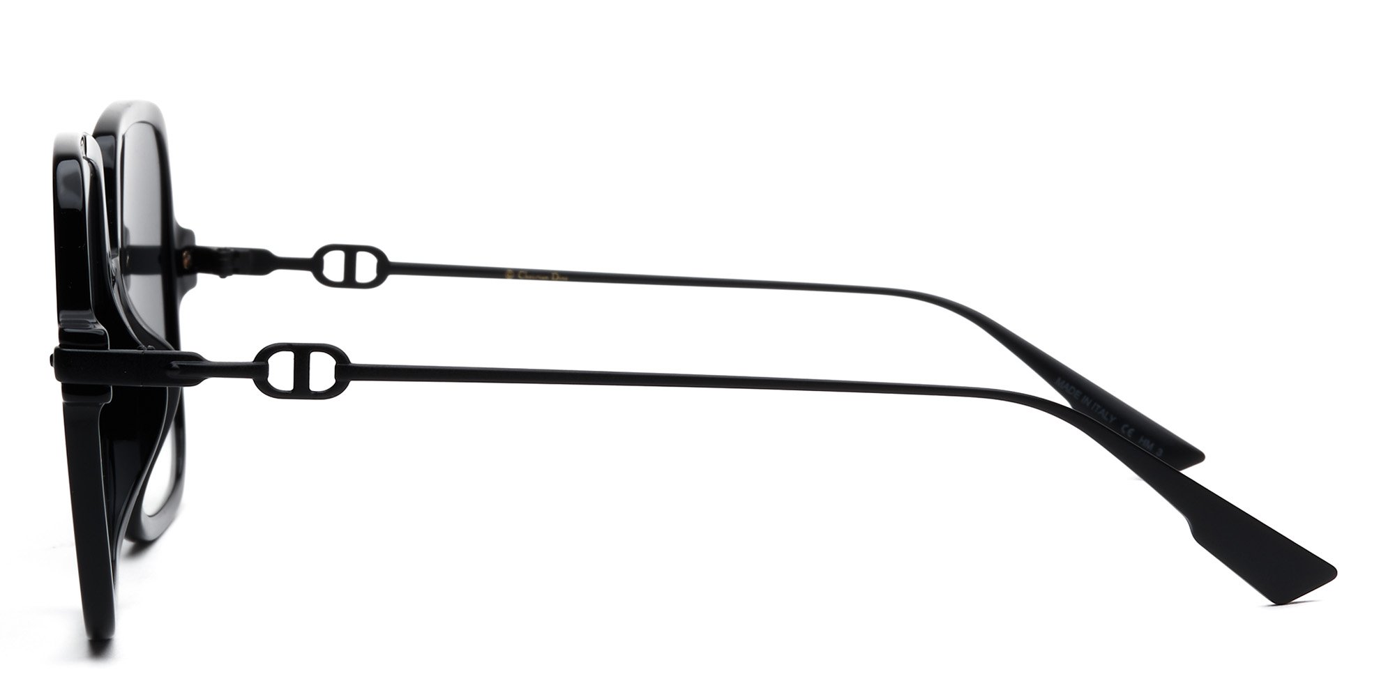 Black Dior Link1 Sunglasses — Rectangle | KITS