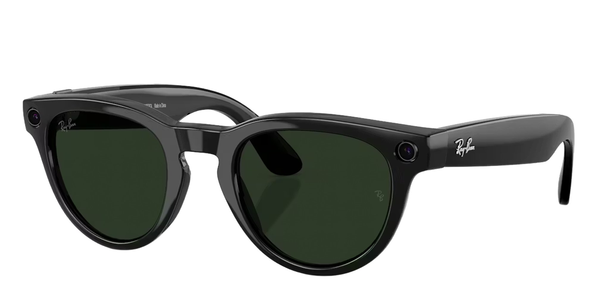 調光Ray-Ban  Headliner transitionsグリーン Meta Ray-Ban Headliner Shiny Black Transitions Glasses - Graph