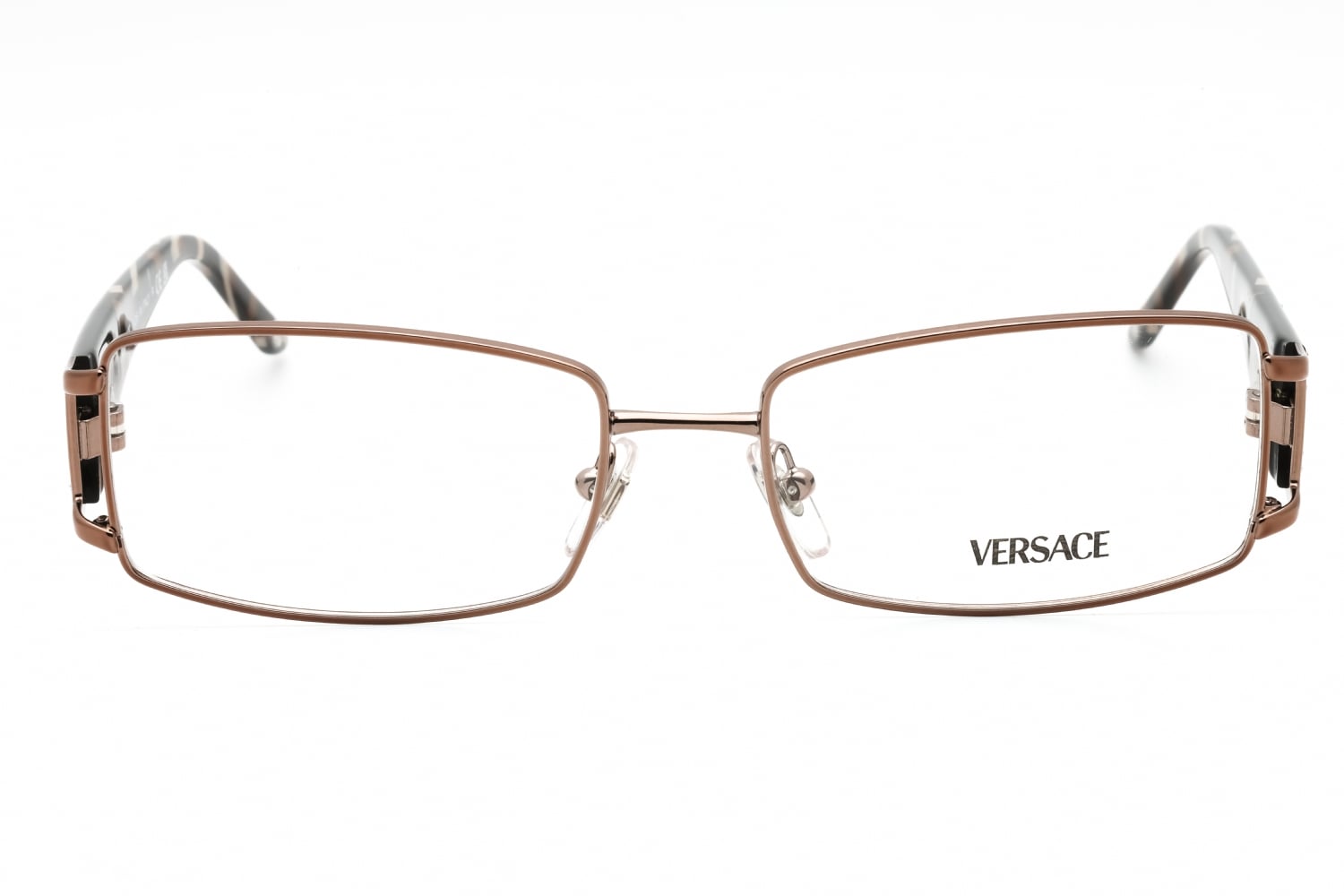 Versace VE1163B アイグラス メタルフレーム ブラウン 52mm Brown Versace VE1163B Eyeglasses — Rectangle | KITS
