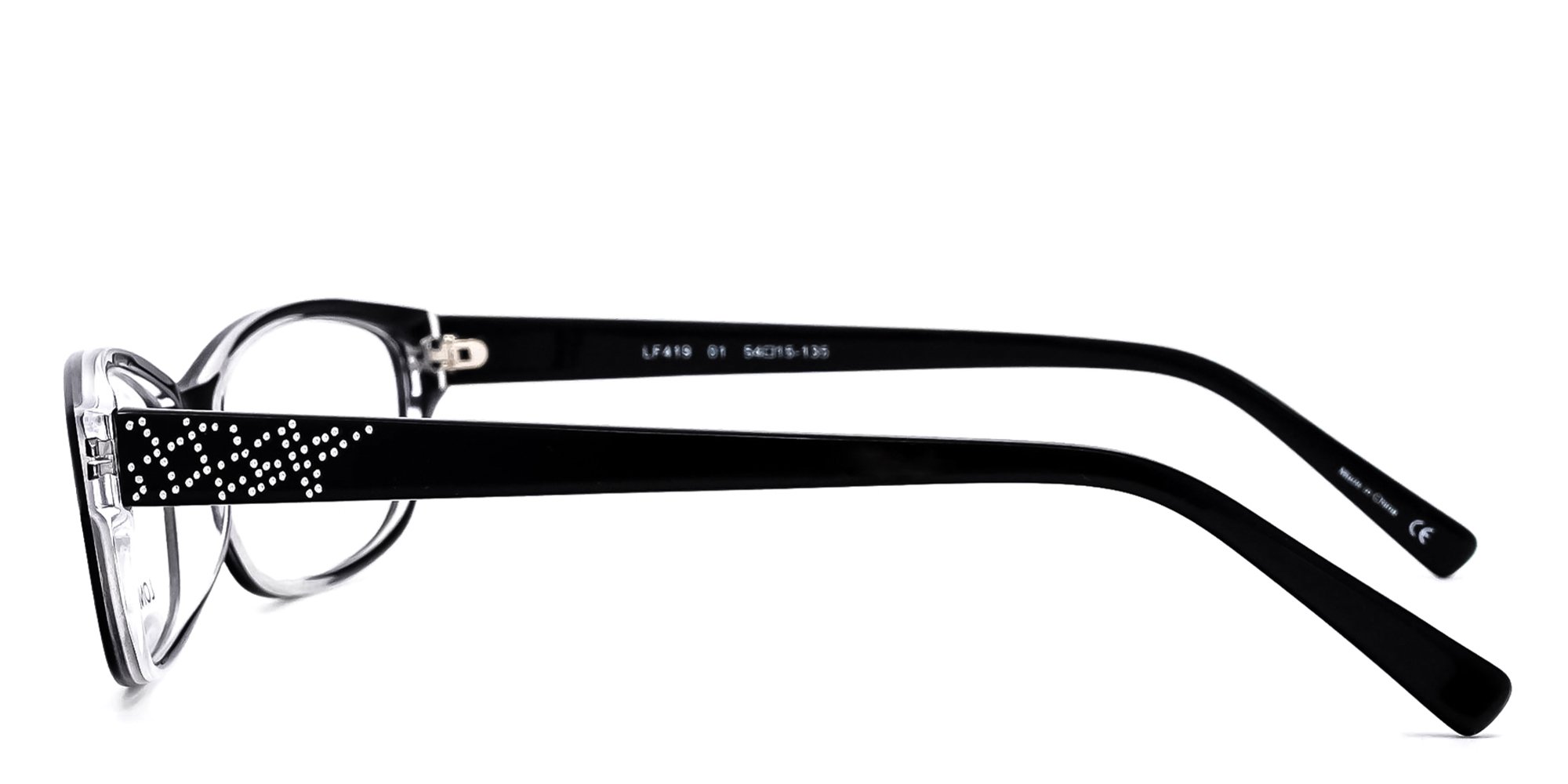 London Fog Black & Purple Prescription Frames Kits.com -- London Fog LF 425 main image 4