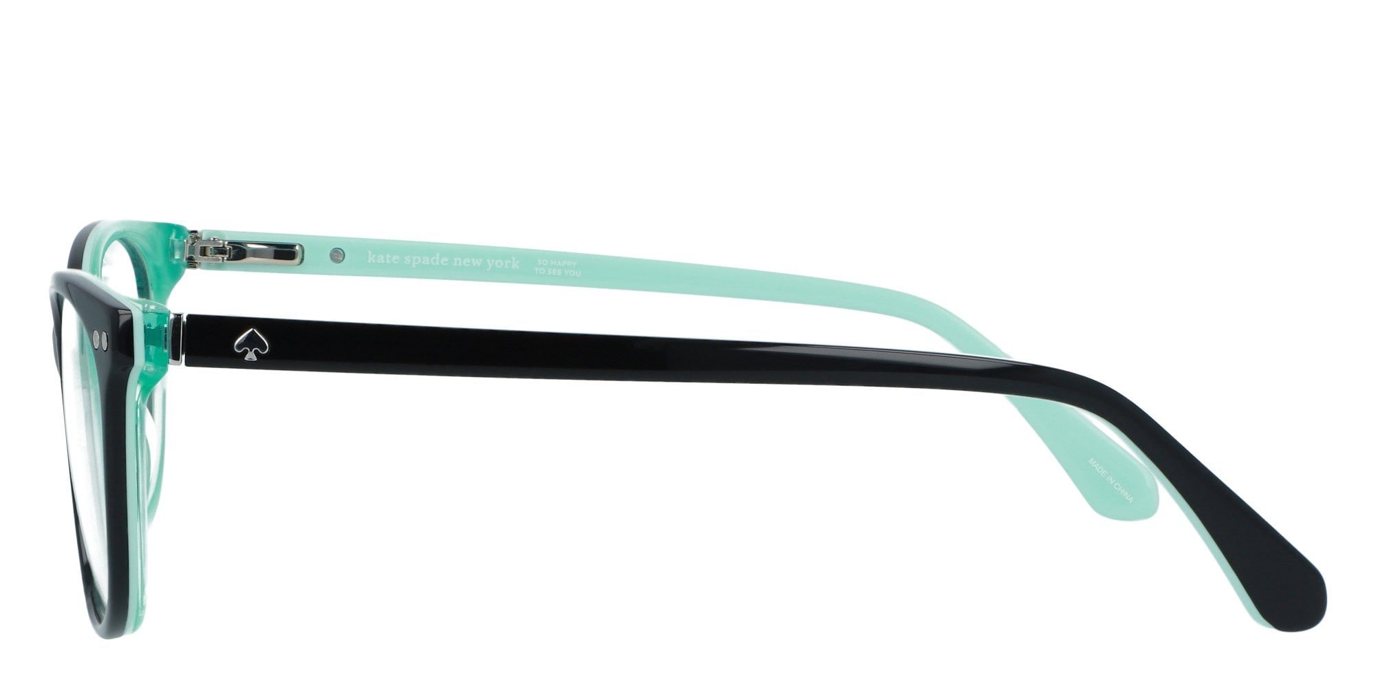 Kate Spade EYEGLASSES KSLYLNI-RNB-51 New with case Kate Spade Eyeglasses Shayla glitter 0W48 Flex Hinges Half  main image 2