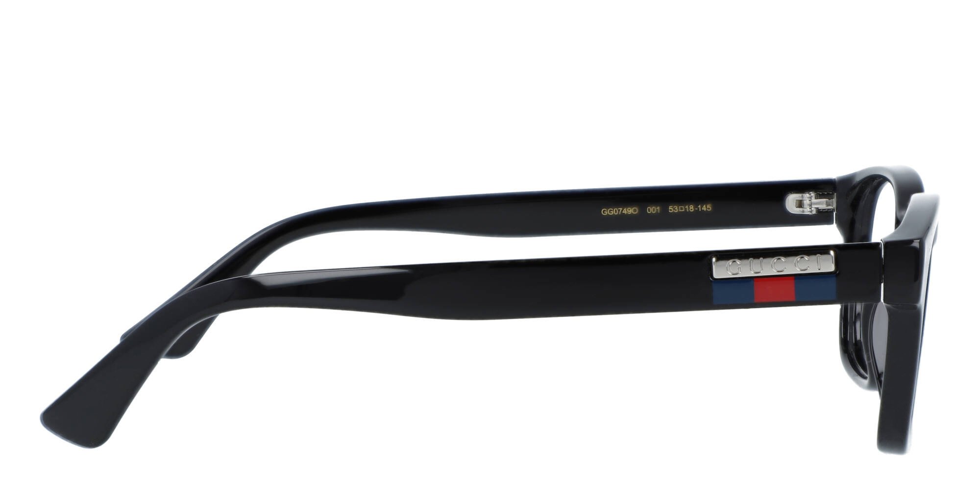 Black-black-transparent Gucci GG0749O Eyeglasses — Rectangle | KITS