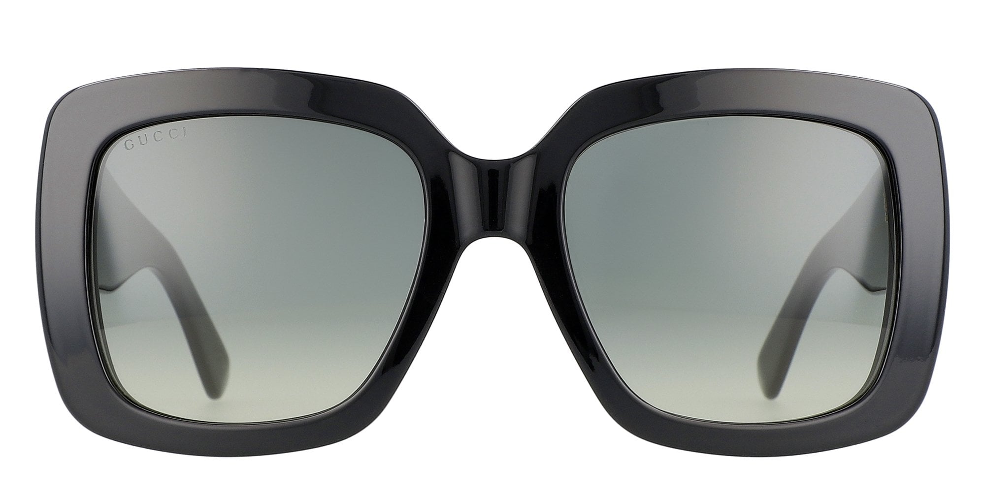 Gucci GG0141SN 001 Black Sunglasses Grey Lenses 53-20 New GUCCI GG0141SN 001 Black/Grey Gradient 53-20-140  main image 4