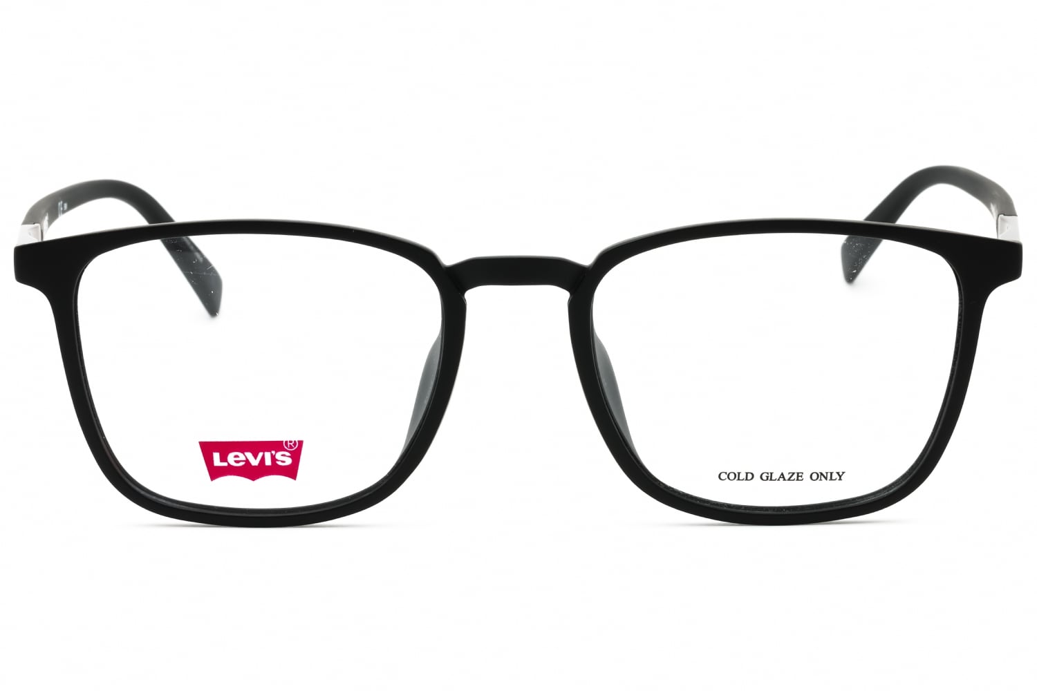 Matte Black Levis LV 7056/F/LEV Eyeglasses — Rectangle | KITS