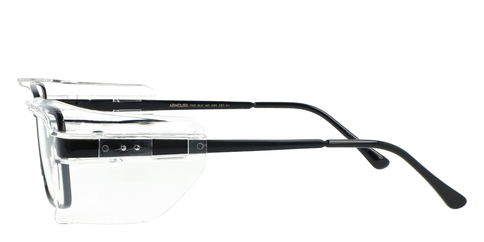 Black ArmouRx 7013R Safety Glasses Eyeglasses — Rectangle | KITS