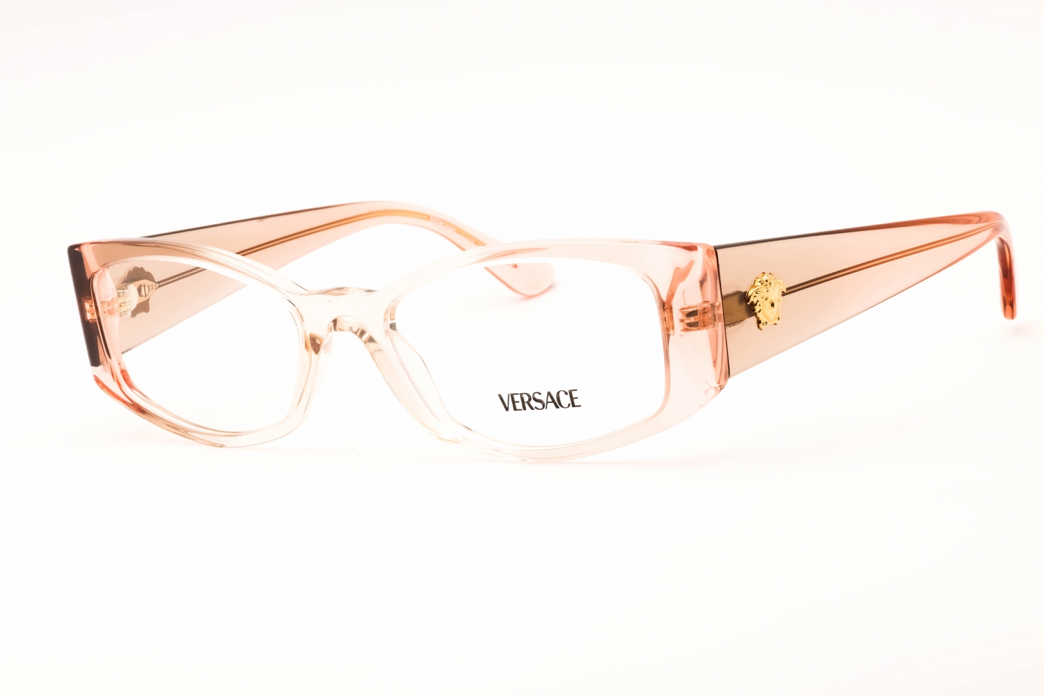Designer Glasses Versace Clear And Gold Frames -- Versace 0VE3343
