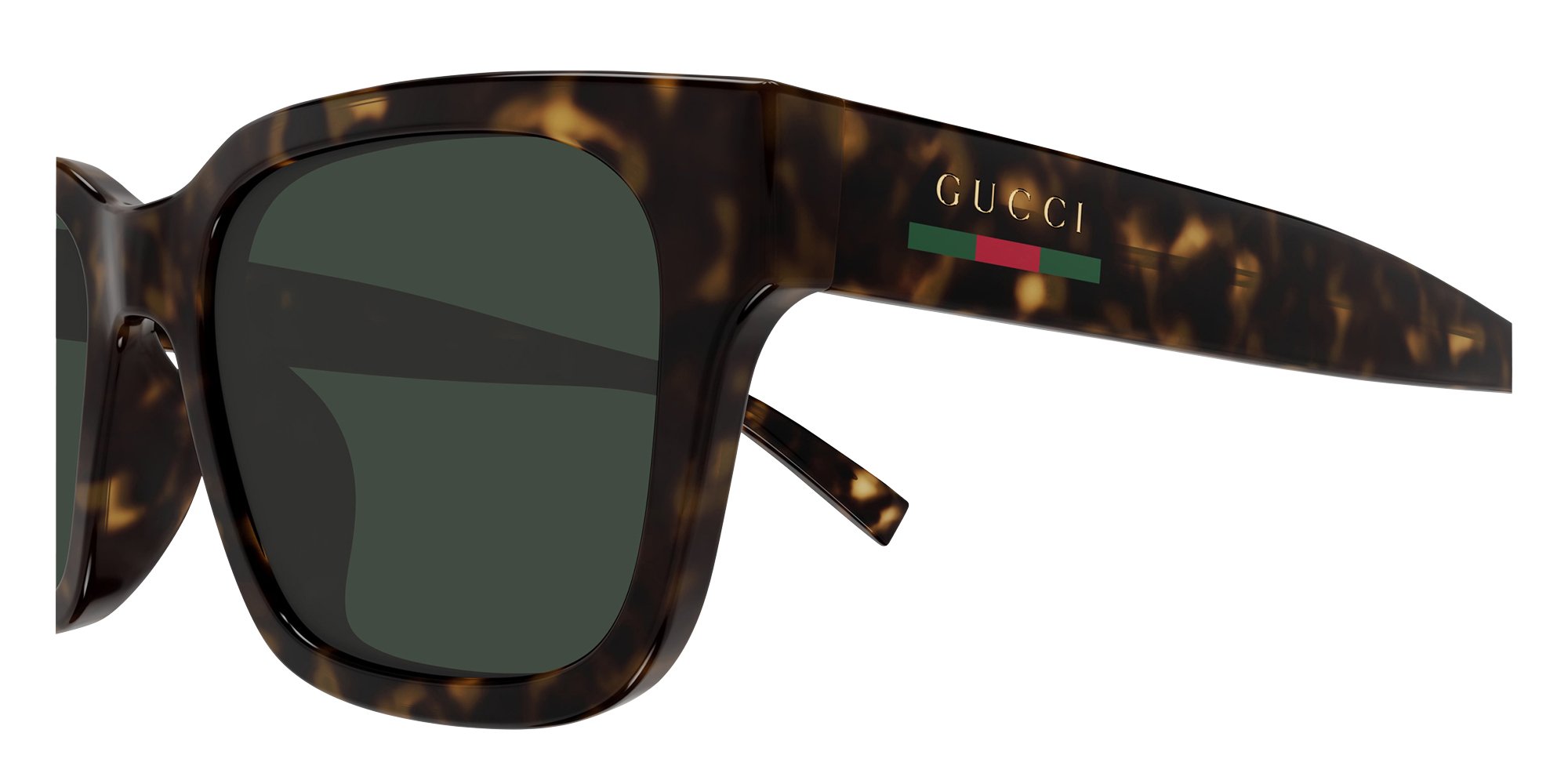 Havana Gucci GG1857SK Sunglasses — Rectangle | KITS