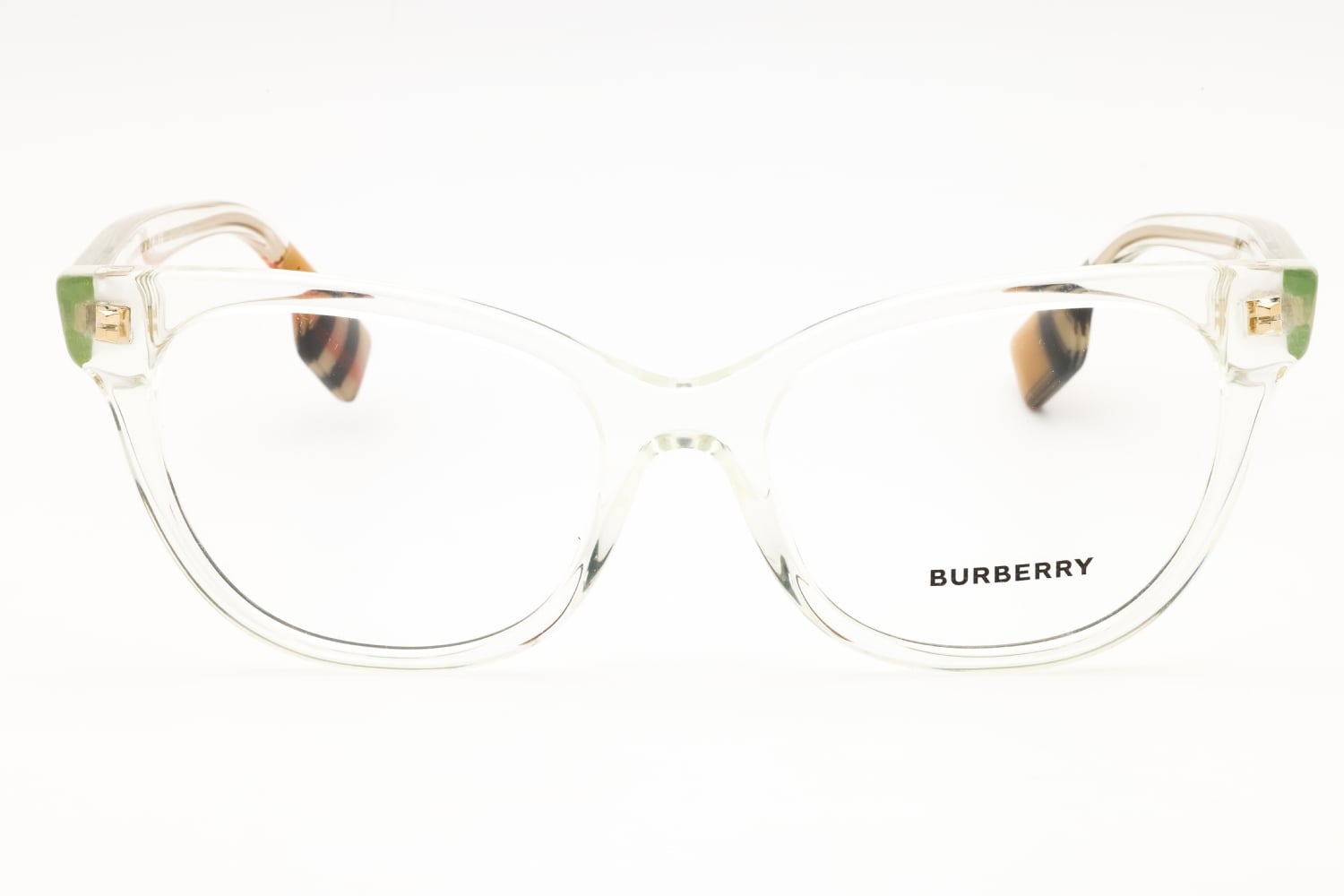 NWT Burberry 0BE2375 Transparent Cat Eye 51mm Eyeglasses Burberry 0BE2375 Optical Frame 3001 Black - eye-oo.com main image 2