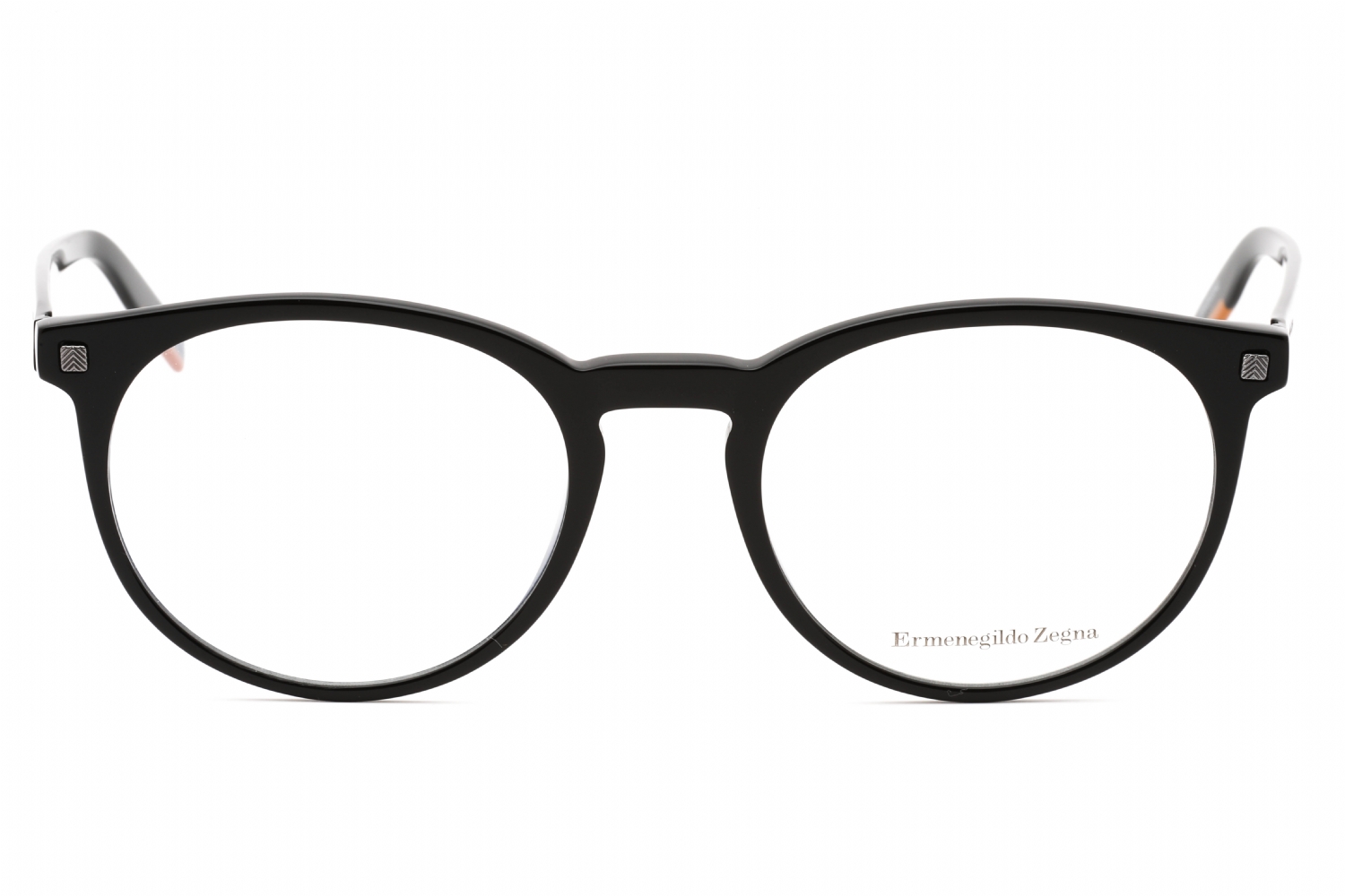 Shiny Black Ermenegildo Zegna EZ5214 Eyeglasses — Rectangle | KITS