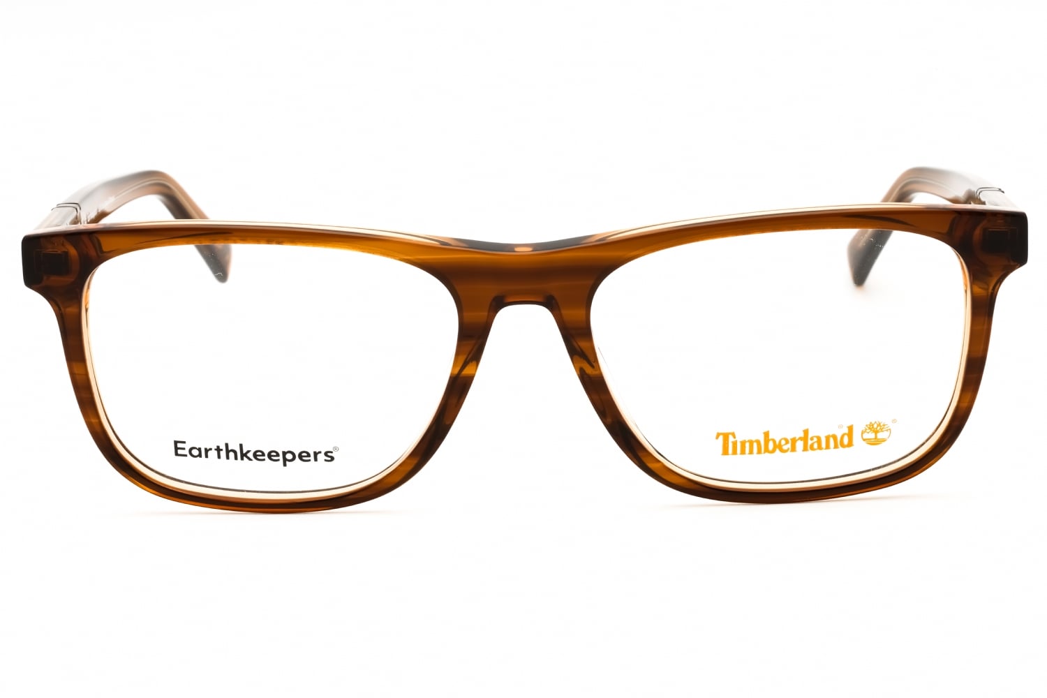 Shiny Dark Brown Timberland TB50022 Eyeglasses — Rectangle | KITS