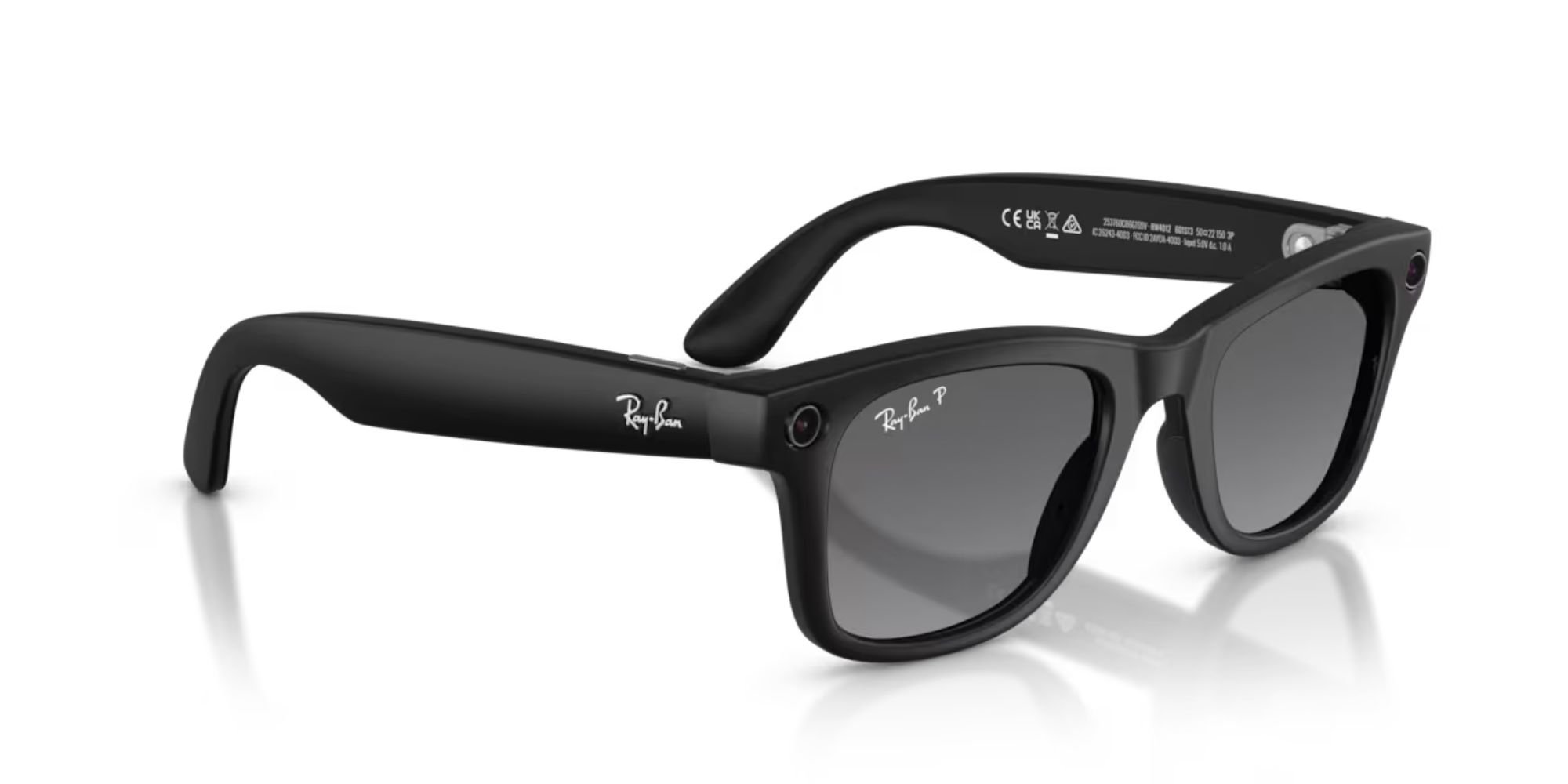 Wayfarer Meta Ray-Ban Matte Black Polarized Gradient Graphite