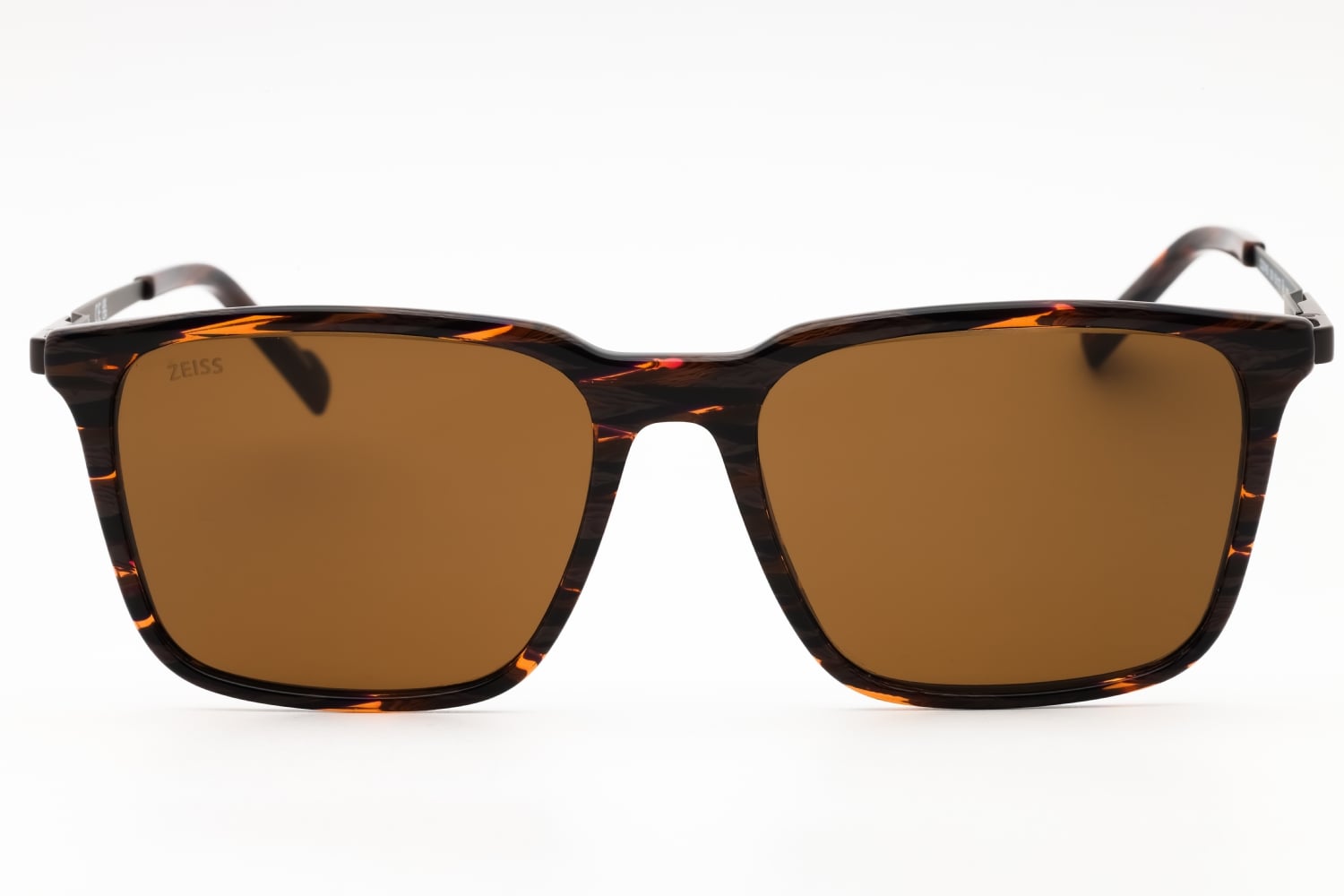 sセイズ Textured Brown/grey Zeiss ZS23716S Sunglasses — Rectangle | KITS