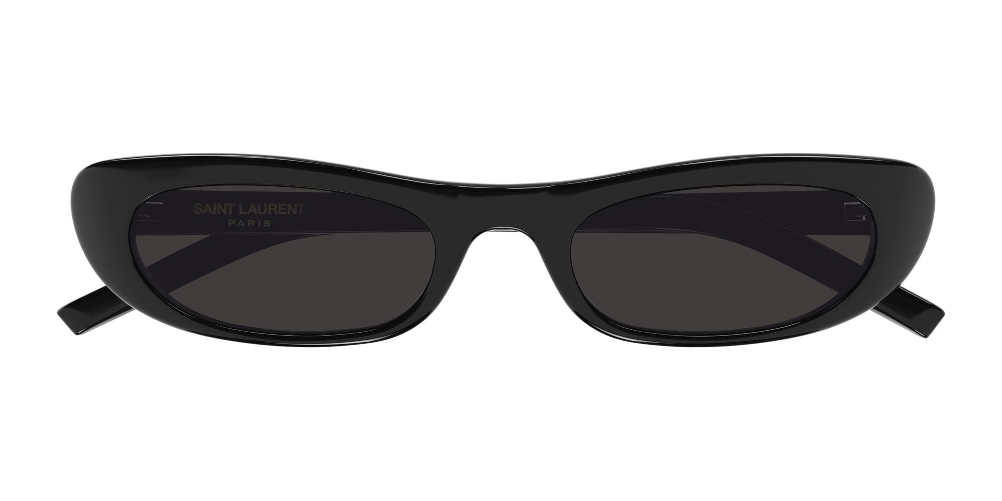 Black Saint Laurent SL 557 SHADE Sunglasses — Round | KITS