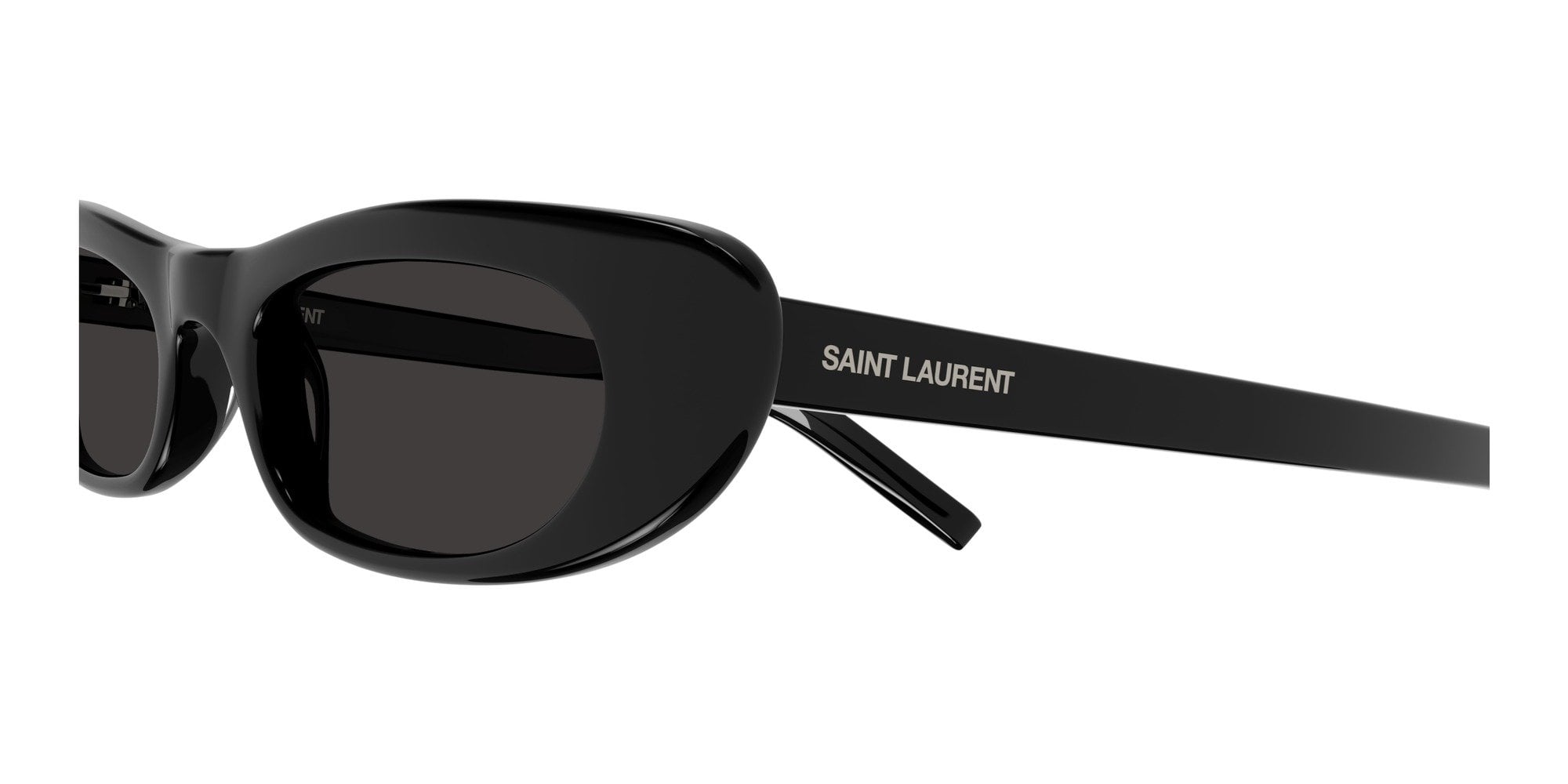 Black Saint Laurent SL 557 SHADE Sunglasses — Round | KITS