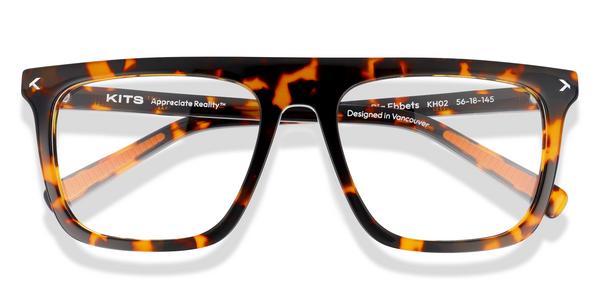 KITS Big Ebbets Sport - Dark Havana, Acetate, Flat-Top frame