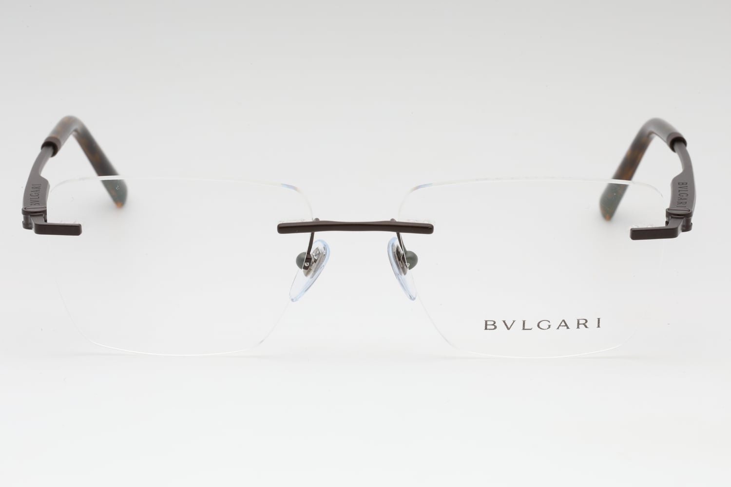 Bvlgari 0BV1122 - Matte Brown, Metal, Rimless frame