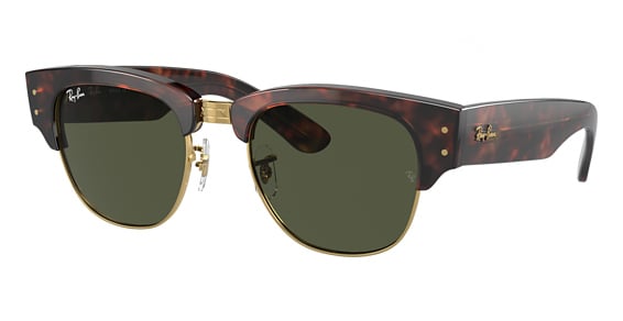 Ray-Ban RB0316S MEGA CLUBMASTER - Mock Tortoise On Arista, Acetate, Round frame