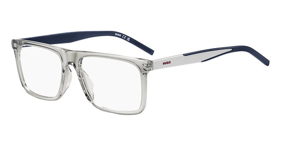 HUGO HG 1339/G - Grey, Acetate, Flat-Top frame