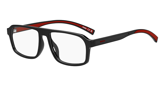HUGO HG 1370/G/US - Black, Plastic, Flat-Top frame