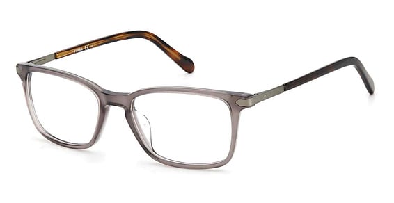 Fossil FOS 7075/G - Crystal Grey, Acetate, Rectangle frame