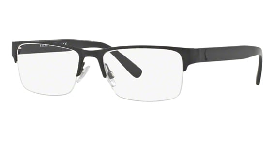Polo PH1164 - Matte Black, Metal, Rectangle frame