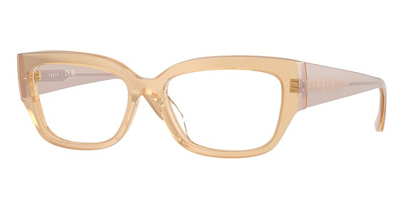 Vogue VO5639U - Transparent Pearl Cream, Plastic, Oval frame