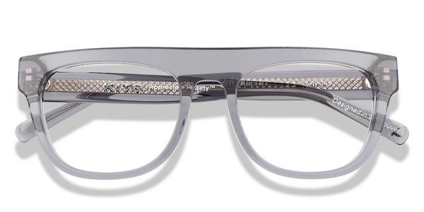 KITS Williams Alpha - Transparent Light Grey, Acetate, Flat-Top frame