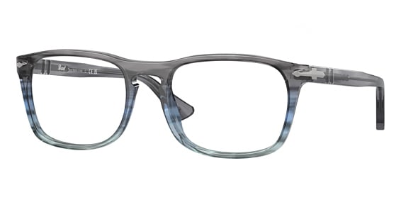 Persol PO3344V - Striped Grey Gradient Bl, Plastic, Oval frame