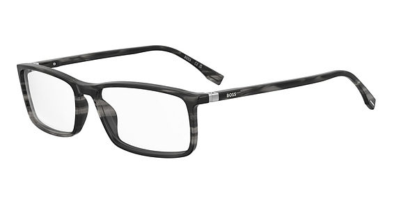 Hugo Boss Boss 0680/IT - Striped Grey, Acetate, Rectangle frame