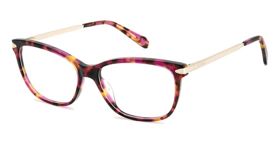 Fossil FOS 7150 - Fuchsia Havana, Acetate, Rectangle frame