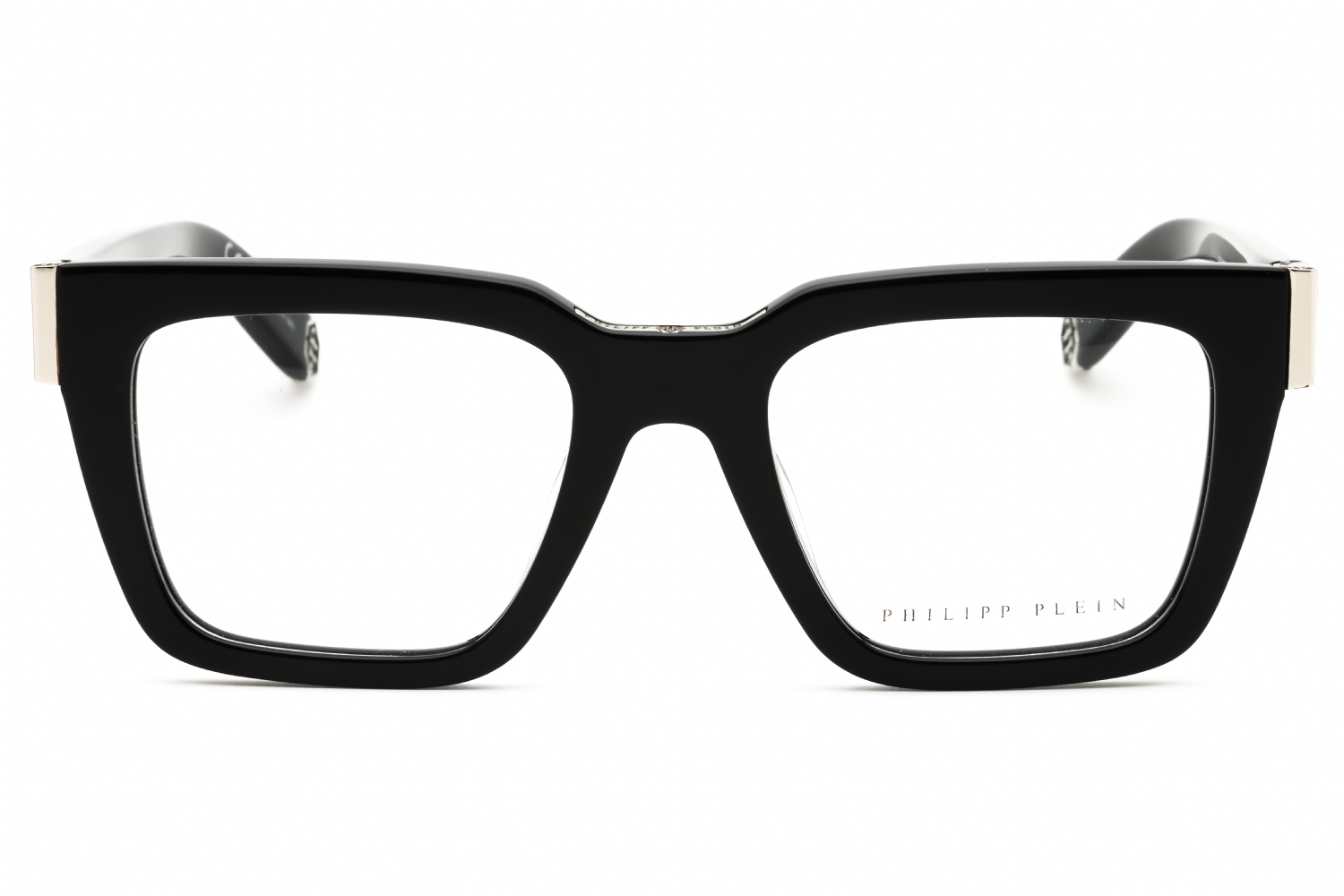 Philipp Plein VPP112M - Shiny Black, Acetate, Rectangle frame