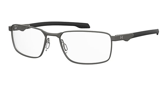 Under Armour UA 5063/G/US - Matte Dark Ruthenium Black, Stainless Steel, Rectangle frame