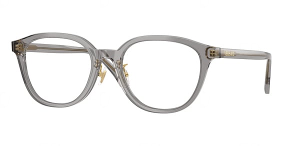 Versace VE3379D - Transparent Grey, Plastic, Oval frame