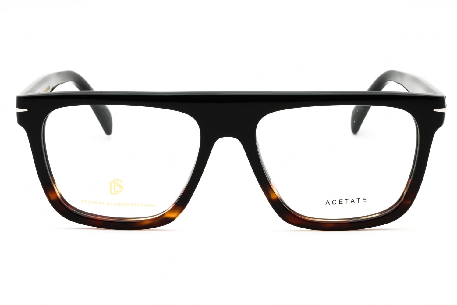 David Beckham DB 7096 - Black Horn, Plastic, Rectangle frame