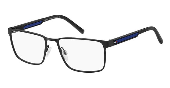Tommy Hilfiger TH 2204 - Black Blue, Stainless Steel, Rectangle frame