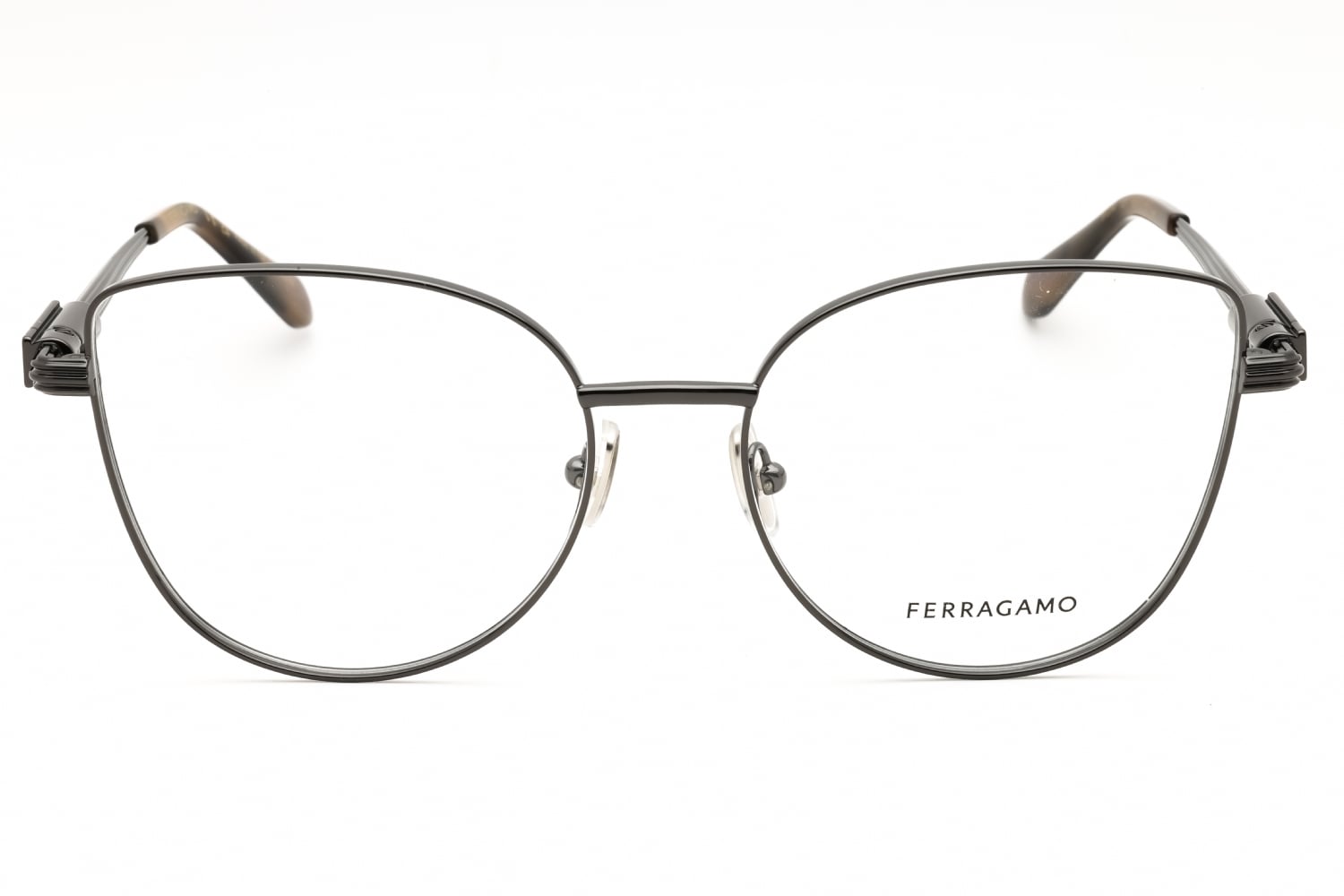 Salvatore Ferragamo SF2240 - Dark Ruthenium, Metal, Cat Eye frame