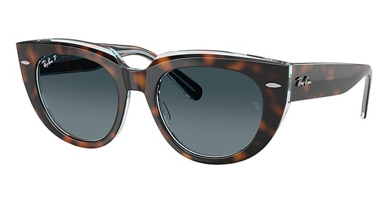 Ray-Ban RB2286 DOREEN - Dark Havana On Transp Mu, Acetate, Oval frame