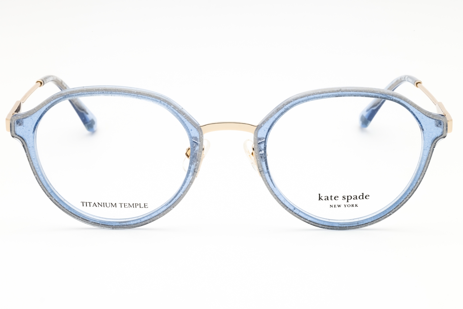 Kate Spade TULIP/FJ - Blue Glttr, Metal, Round frame