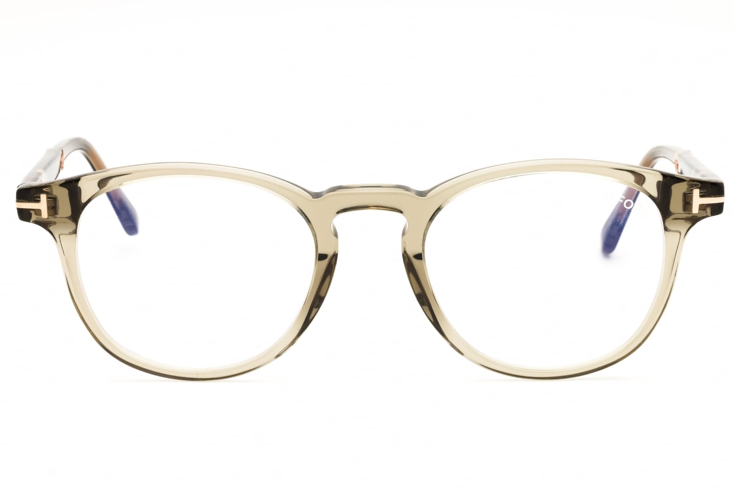 Tom Ford FT5891-B - Light Green/other/clear, Acetate, Round frame