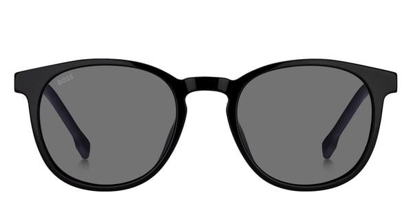 Hugo Boss Boss 0922/S - Black, Acetate, Round frame