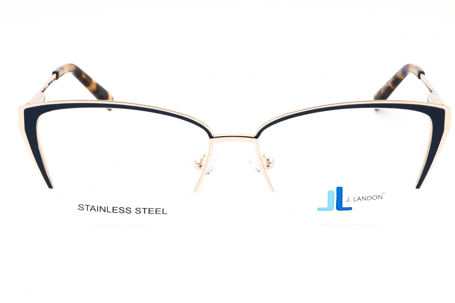 J. Landon JL5010 - Matte Blue, Metal, Cat Eye frame