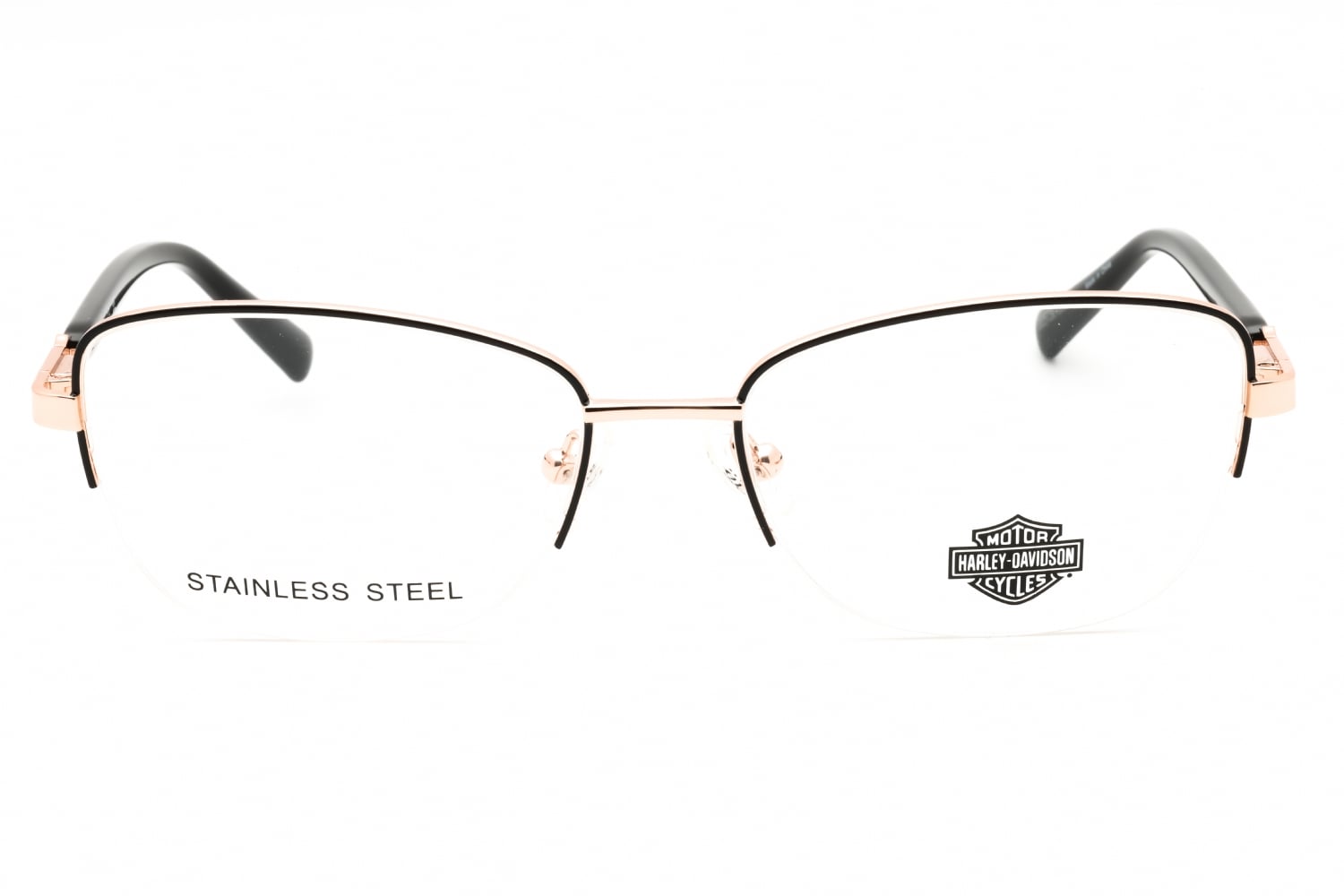Harley Davidson HD0576 - Shiny Black, Metal, Cat Eye frame