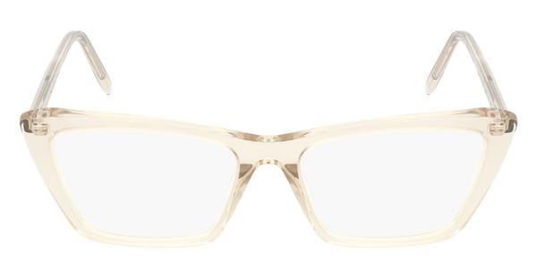 Saint Laurent SL 737 Mica Thin Opt - Beige, Acetate, Rectangle frame