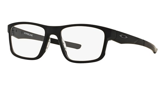 Oakley OX8078 HYPERLINK - Satin Black, Acetate, Rectangle frame