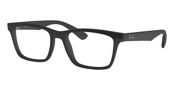 Ray-Ban RX7025 - Matte Black, Acetate, Rectangle frame