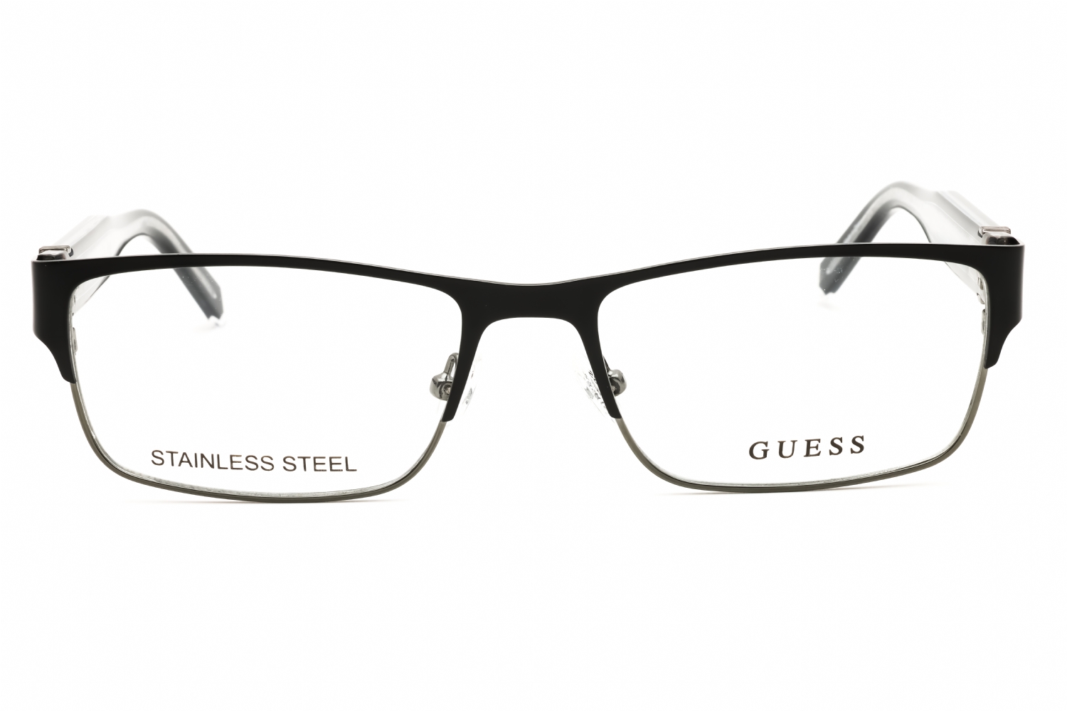 Guess GU50082 - Matte Black, Metal, Rectangle frame