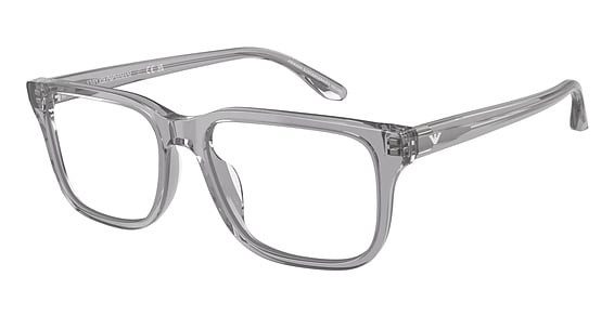 Emporio Armani EA3250U - Shiny Transparent Grey, Plastic, Oval frame
