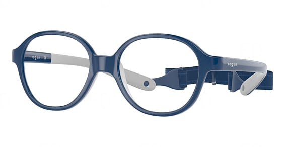 Vogue Junior Optical VY2011 - Blue ON Rubber Cream, Acetate, Round frame