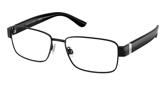 Polo PH1239 - Shiny Black, Metal, Rectangle frame