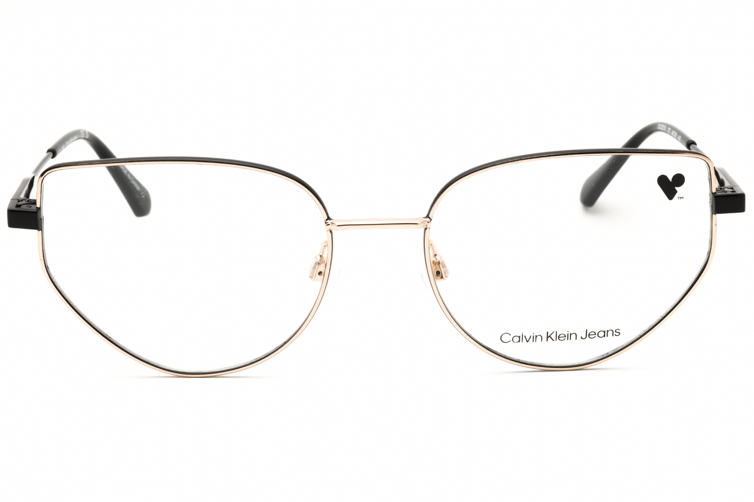 Calvin Klein Jeans CKJ22219 - Gold/black, Metal, Cat Eye frame